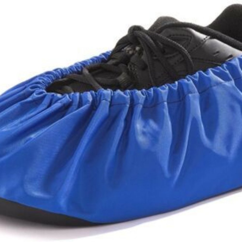 Reusable Shoe Boot Covers. USA made, Washable, Non Skid, Lab, Medium, Royal Blue
